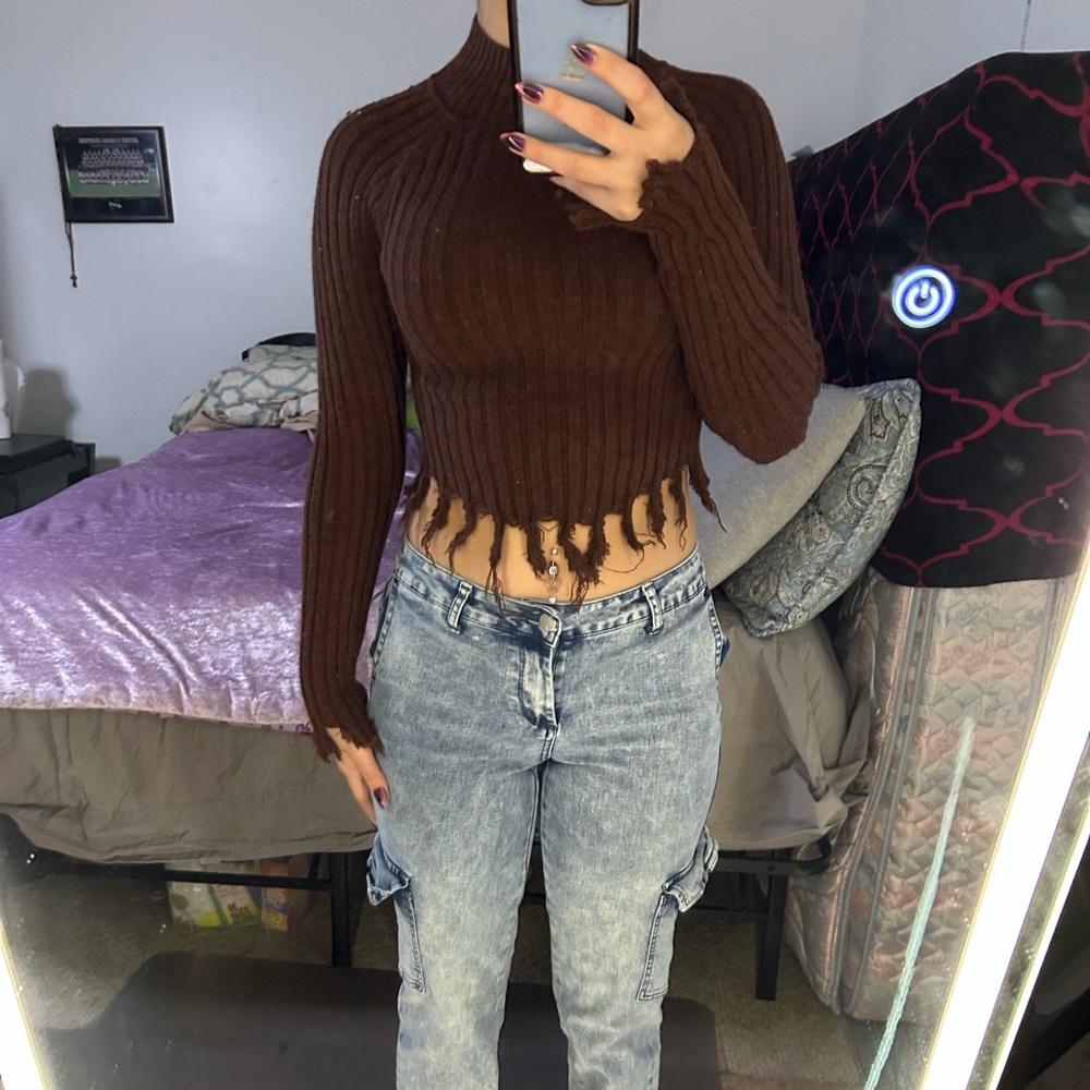 Jolie & Joy Brown Knit Scarf